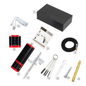 Rechargeable aérographe barbier jouet modèle casque TshirtPaint Art artisanat <span class=keywords><strong>Textile</strong></span> Mural cosmétique maquillage ongles beauté gâteau compresseur - Product Image 5