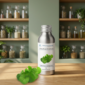 Huile liquide infusée à l'huile de Gotu Kola biologique Aethon International 1Ltr, huile de soin de la peau pour tous types de peau - Product Image 5