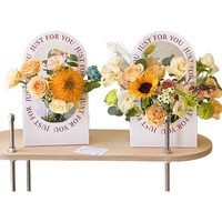 Boîte d'emballage vide pour fleuriste, en papier artistique transparent, nouveau design, motif personnalisé, pour la Saint-Valentin, cadeau de festival, DIY