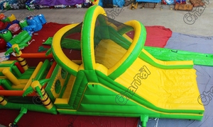 Énorme parcours d'obstacles gonflable commercial parcours d'obstacles gonflable château <span class=keywords><strong>et</strong></span> toboggan de <span class=keywords><strong>maison</strong></span> de rebond gonflable - Product Image 2