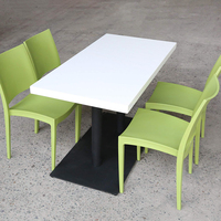 Restaurant-Tischplatten aus Kunstharz und Acryl-Solid-Surface, Gastronomie-Tische und -Stühle, Maßgefertigte Wohnmöbel