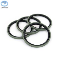 Joints personnalisés en PTFE, joints combinés pour cylindre hydraulique, piston en polytétrafluoroéthylène avec poudre de cuivre, solutions d'étanchéité avec joints toriques NBR
