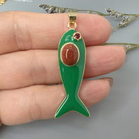 Pendentifs en émail personnalisés en gros, petits poissons, charmes de poissons rouges mignons pour femmes, pour la fabrication de bijoux, accessoires de collier