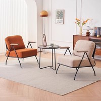 Canapé carré de conception européenne avec cadre métallique rembourré et garnissage en éponge pour appartement, villa, hôtel, usage domestique, gain de place