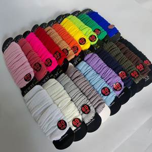 Grosir Kaus Kaki dan Legging Penghangat Kaki Wanita Bergaya Y2K dengan Motif Garis dari Akrilik untuk Musim Semi dan Gugur. - Product Image 2