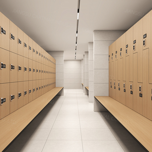 Cartmay Z Cửa Bằng Gỗ Kỹ Thuật Số Khóa Tủ Khóa Hpl Không Thấm Nước Hành Lý Lưu Trữ Tủ Cho Các Trường Học Sử Dụng - Product Image 6