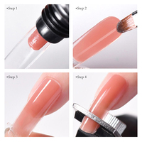 Gel acrylique Abrltino. Formule à dissoudre pour une extension rapide des ongles. Gel de construction Spotlight idéal pour les extensions d'ongles en acrylique.