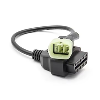 OBD 6pin Obdii Cable para KTM Duke RC Moto CAN-Bus y k-line Ambos para KTM Moto ECU Tune Cable de diagnóstico Plomo KTM