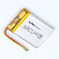 Batterie liquide certifiée LN pour KC UN38.3 (EU)2023 1542, 3.7V 400mAh 403040, 500 cycles, -20 à 65°C