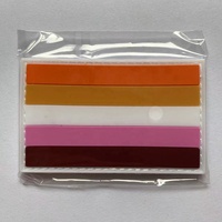 PVC coucher de soleil lesbienne Les Pride drapeau Patch tactique LGBT Patch PVC crochet et boucle attache Patch
