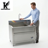 Industriële commerciële fruit- en groentewasmachine Ultrasone ozon-voedselreinigingsmachine Groentendesinfecterende wasapparatuur