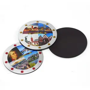 Aimants de souvenir touristiques en aluminium de haute qualité, aimants photo personnalisés, aimants de réfrigérateur 3D en aluminium, vente chaude - Product Image 2