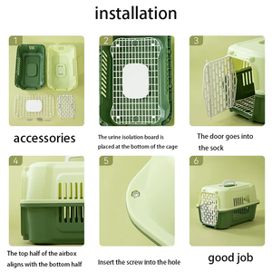 गुणवत्ता आश्वासन आरामदायक बिल्ली आउटिंग यात्रा बॉक्स परिवहन बॉक्स एयर केज पालतू जानवर वाहक बैकपैक ले बैग पालतू यात्रा पिंजरे - Product Image 6