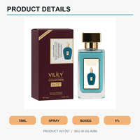 Vente en gros de parfum fruité unisexe 75 ml, spray pour femmes et hommes, orange, bergamote, citron, ambre, musc, vanille, emballé dans une boîte, logo personnalisé, impression à l'écran