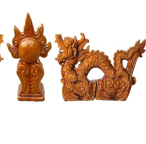 Tuiles de toit dorées, ornements de toit chinois, bestioles de crête - Product Image 1