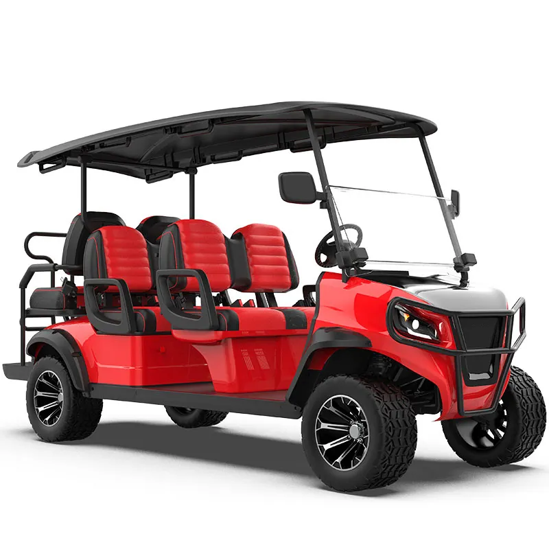 Legal Street 6 Seater 48v 72v Lithium Off Road Electric Golf Cart with Curtis controller