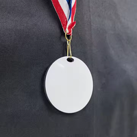 Médailles de récompense en bois imprimées par sublimation médailles de récompense d'évènements sportifs MDF double face 65*65*3mm