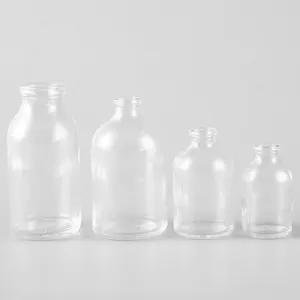 Clear pharmaceutical vials 5ml 7ml 8ml 10ml 15ml 20ml 30ml 50ml 100ml pharmacy medical vials pill glass bottle