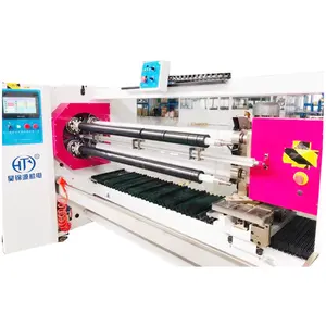 HJY-QJ04 Four shafts tape cutting machine with turret system for sport tape