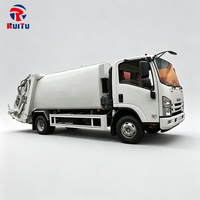 Camion à ordures compacteur de marque japonaise ISUZU, 9 mètres cubes, camions à déchets pour usage municipal