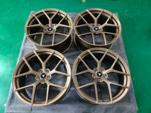 Rueda de Aleación de Bronce de 5 Radios 5x112, Rueda Forjada 5x112 para BMW 430i F82 M4 M2 G87 M5 Serie 3 4 5 7 425 G30 F10 para <span class=keywords><strong>Audi</strong></span> A4l <span class=keywords><strong>A7l</strong></span> S4 - Product Image 2