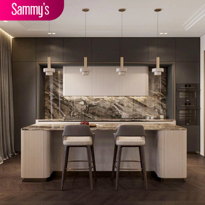 For Professional China Cabinetry Factory Modern Modular Kitchen Cabinets Full Set Aluminum Ready Assemble Eco-Friendly Faucet - Product Image 2