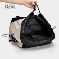 Sac à dos pour ordinateur portable avec logo personnalisé, à cordon de serrage, résistant à l'eau, pour les voyages en plein air, le campus et l'usage quotidien