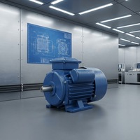 Moteur asynchrone triphasé HGC série Y2, 460/480V 50/60Hz, haute efficacité IE2, 10hp-100hp, 4-5kW, montage sur pied, entièrement fermé