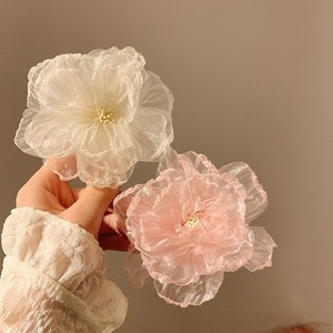Pinza de Pelo <span class=keywords><strong>con</strong></span> Flores para Mujer, Nuevo Estilo 2026, Elegante y de Alta Gama para Uso Diario, Pinza de Pelo de PC <span class=keywords><strong>con</strong></span> Borde Quemado y Flores Envueltas, Accesorios <span class=keywords><strong>con</strong></span> Estambres de Flor - Product Image 2