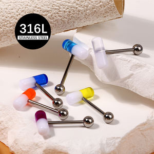 <span class=keywords><strong>Piercing</strong></span> <span class=keywords><strong>de</strong></span> la <span class=keywords><strong>langue</strong></span> en acrylique sexy 14g, bijoux <span class=keywords><strong>de</strong></span> <span class=keywords><strong>piercing</strong></span> <span class=keywords><strong>de</strong></span> la <span class=keywords><strong>langue</strong></span>, barre en acier chirurgical, capsule <span class=keywords><strong>de</strong></span> <span class=keywords><strong>piercing</strong></span> <span class=keywords><strong>de</strong></span> la <span class=keywords><strong>langue</strong></span> - Product Image 3