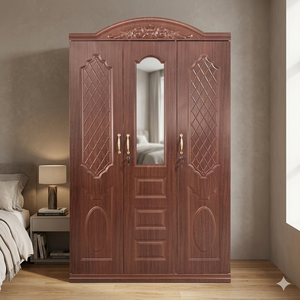 <span class=keywords><strong>Armario</strong></span> de Dormitorio de Fábrica China, <span class=keywords><strong>Armario</strong></span> Metálico Económico con Patrón en Relieve - Product Image 5