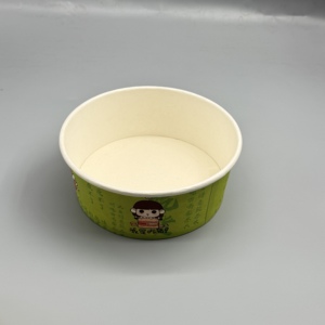 Bol à emporter en papier kraft à haute rigidité, logo personnalisé imprimé, 750-2500 ml, pour l'emballage de plats chauds, de salades et de nouilles - Product Image 6