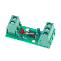 Módulo de Aislamiento de Optoacopladores de 1 Canal, 12V, PC817 EL817, con Soporte de Carril, para Procesadores PLC, Motor de Accionamiento Aislado, Inversor