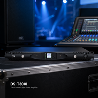 Amplificateur de puissance 2 canaux classe D 2*3000W OEM ODM, amplificateur en rack 1U pour système audio professionnel