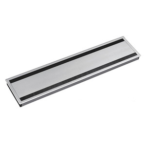 Pasacables doble Keisi con cubierta reversible. Aluminio anodizado. Para montaje empotrado. Escritorios - Product Image 1
