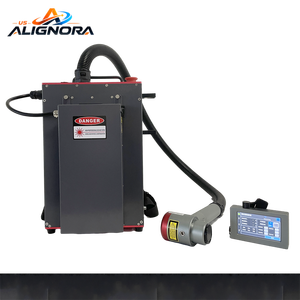 Máquina de limpieza láser de fibra portátil de 200W US Alignora, refrigerada por aire, para la eliminación de óxido de metal. - Product Image 4