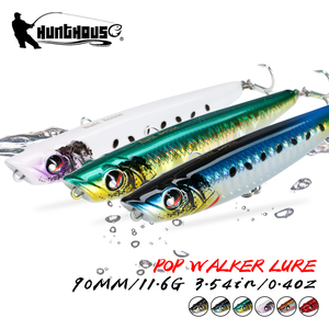 เหยื่อปลอมแบบดินสอขนาด 90 มม. น้ำหนัก 11.6 กรัม สำหรับตกปลาผิวน้ำ แบบลอยน้ำ แอคชั่น WTD เหมาะสำหรับปลาทะเล ปลาไพค์ ปลาบาส - Product Image 1