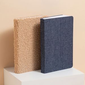 Luxury Denim Hardcover Plush <b>Notebook</b> Thickened <b>A5</b> <b>Notebooks</b> for Students Dotted Journal Office <b>Notebook</b> Cahiers 200 Pages - Product Image 2