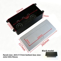 Enchufe de Mesa para Conferencias de Alta Gama, Enchufe Empotrado Multiusos de Tres Orificios con 5 Tomas de Corriente, Negro, EU/UK/US