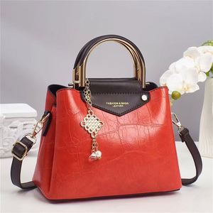 Bolso de Mano de PU para Mujer, Regalo para el Día de la Madre, Bolso Tote de Cuero Impermeable con Correa para el Hombro - Product Image 1