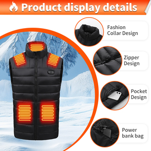 <span class=keywords><strong>Chaleco</strong></span> Térmico para Motocicleta, Recargable, para Hombre y Mujer, Chaqueta Térmica Eléctrica de Invierno - Product Image 4