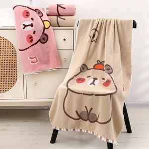 होशम गर्म बिक्री व्यक्तिगत थोक समुद्र तट तौलिए कस्टम डिजाइन प्रतिक्रियाशील मुद्रित लोगो बच्चों के स्नान समुद्र तट तौलिया - Product Image 6