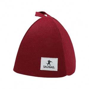 Chapeau de sauna en feutre de laine écologique en tissu polyester GRS chaud de 2mm - Product Image 2