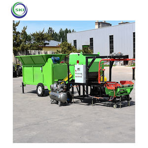 Regroupement et revêtement de tiges de maïs d'alimentation Machine intégrée Stockage vert Herbe fourragère Broyage Revêtement circulaire sec et humide - Product Image 2