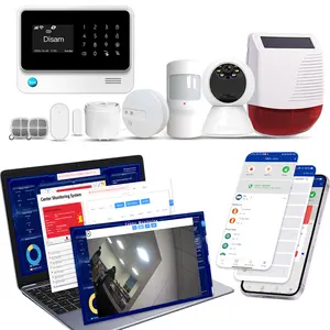 Factory supply CMS 4G anti-theft WiFi GSM alarm system with Mobile APP remote control functions and center monitoring software