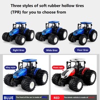 Voiture RC tracteurs remorque 2.4G 1/24 radiocommandée 4 roues voitures de ferme simulateur camion fermier modèle animal jouets enfants garçons