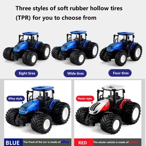 Voiture RC tracteurs <span class=keywords><strong>remorque</strong></span> 2.4G 1/24 radiocommandée 4 roues voitures de ferme simulateur camion fermier modèle animal jouets enfants garçons - Product Image 6
