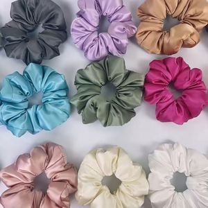 Élastiques à cheveux en soie 100% pure mûrier avec logo personnalisé, attaches pour queue de cheval pour filles, haute élasticité, 16, 19, 22 mm - Product Image 3