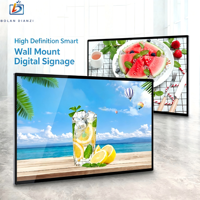 Mur vidéo LCD tactile ultra-fin de 32 pouces, animation de texte, résolution 2K, anti-reflet, pour la publicité en intérieur, les magasins de détail