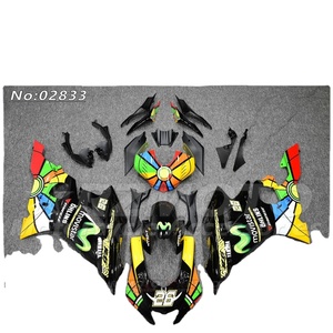 Pour Yamaha RZMOTO MOPEI YZF R6 17-24 Carénage Coque Impression Personnalisée <span class=keywords><strong>Peinture</strong></span> Cuisson Couleurs Blanc Rouge Noir 10 - Product Image 1